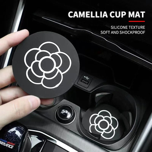 Portable voiture Logo anti-dérapant eau support de verre tapis bouteille Pad caboteur pour <span class=keywords><strong>Dacia</strong></span> Duster Logan Dokker <span class=keywords><strong>Stepway</strong></span>-Auto accessoires - Product Image 4
