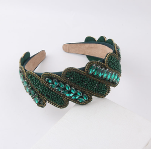 Headband Vintage Baru dengan Hiasan Batu Rhinestone untuk Wanita, Aksesoris Rambut untuk Pesta Prom - Product Image 3