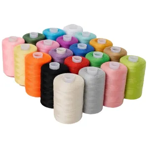 Wholesale Colorful 12G 40/2 Baby Pink Tailoring Materials Sewing Yarn 1000 Yard Simple Small Sewing Thread