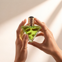 Botol Parfum Kaca Bentuk Khusus Grosir 50ml, Botol Semprot Kosong Laris Manis dengan Tutup Unik