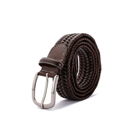 Ceinture tissée à la main pour hommes, avec boucle ajustable, classique, à la mode, nouvelle collection