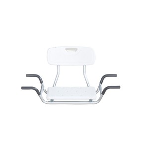 Chaise de douche pliante pour personnes âgées et handicapées, avec dossier en forme de U et coussinets antidérapants, équipement de sécurité pour salle de bain - Product Image 2