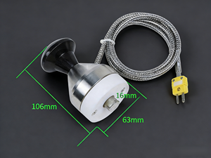 Sonde <span class=keywords><strong>de</strong></span> capteur <span class=keywords><strong>de</strong></span> température <span class=keywords><strong>de</strong></span> surface <span class=keywords><strong>de</strong></span> <span class=keywords><strong>type</strong></span> <span class=keywords><strong>K</strong></span> <span class=keywords><strong>de</strong></span> haute qualité, support SS316, <span class=keywords><strong>thermocouple</strong></span> 300C pour barbecue, restauration/alimentation - Product Image 1