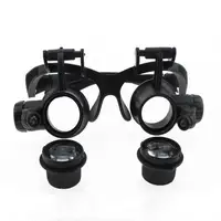 Toppe per occhi doppi lente d'ingrandimento per occhiali con lenti regolabili occhiali da vista con luce a LED