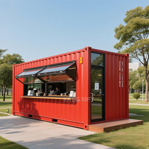Cafetería Móvil de 20 Pies (2025), Personalizable en Tamaño y Logotipo, Contenedor Bar con Máquinas Expendedoras de Snacks en el Interior - Product Image 1