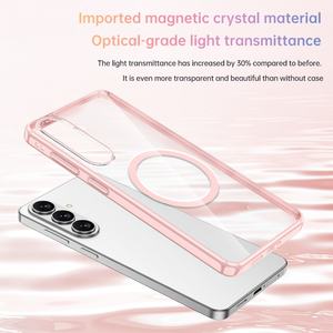 TPU+PC Phone <b>Case</b> With Shockproof Anti-Scratch Frosted Magnetic Phone Bumper Wireless Charging Phone <b>Case</b> For Samsung S26 - Product Image 3