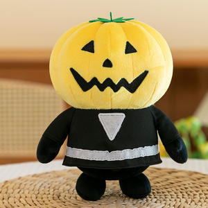 超柔新款万圣节南瓜头骷髅怪物恐怖熊跨界水洗毛绒公仔pp棉派对装饰 - Product Image 6