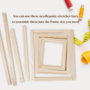 Kit <span class=keywords><strong>de</strong></span> Cadres à Broderie en Bois pour Point <span class=keywords><strong>de</strong></span> Croix, 20 Pièces, 10 Tailles, avec Clous <span class=keywords><strong>de</strong></span> Fixation - Product Image 2