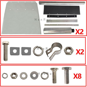 24 "x 24" thép không gỉ quý Fender đặt bùn Nắp móc với duy nhất Bolt gắn chân đế cho cascadia bán xe tải - Product Image 3