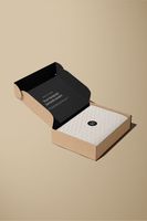 Boîtes en carton ondulé pliables personnalisées de luxe avec logo imprimé, boîtes d'emballage en carton noir, boîtes d'expédition pour cadeaux