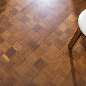 Suelos de Madera para Interiores con Patrón de Tablero de Ajedrez, Parqué Multicapa de Teca Natural con Acabado UV - Product Image 6