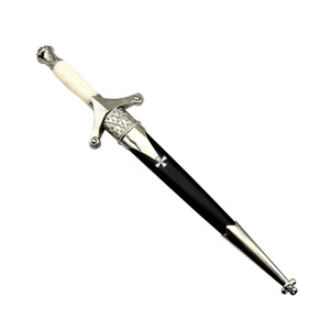 Couteau de bricolage Sword de haute qualité en acier inoxydable, artisanat non affûté, personnalisable, OEM, manche en plastique, pointe tombante, de poche - Product Image 3