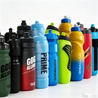 Ensemble de bouteilles d'eau personnalisées pour le cyclisme. Plusieurs styles. Sans BPA. Squeezable. Étanche aux fuites. Pour le cyclisme et les sports de plein air.