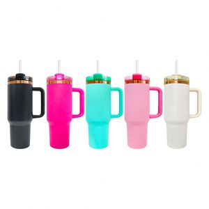 Travel <b>Mug</b> H2.0 Vacuum Insulated Copper Plated Powder Coated 40oz Tumbler for Laser Engraving - Product Image 2