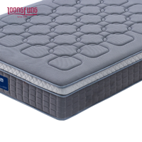 Matelas hybride LOONGFUNG 30 cm, mousse à mémoire de forme et ressorts ensachés, respirant, enroulable dans une boîte, pour chambre à coucher et hôtel