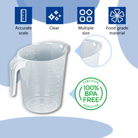 Ensemble d'outils de mesure numérique Offre Spéciale nourriture/eau tasses à mesurer en plastique transparent durable cruche pour la maison hôtel cuisine ou Bar