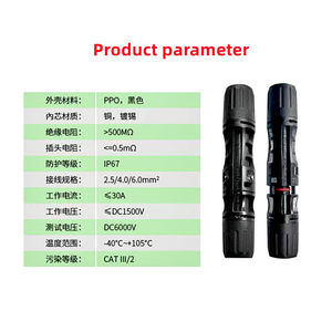 Conector Solar de 1500V y 45A, Conector Impermeable para Panel Fotovoltaico de 35A, Conector Macho/Hembra, Conectores de Fibra Óptica para Energía Solar - Product Image 5