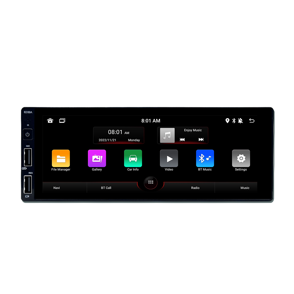 Android 1din 6.86inch Wireless Carplay Android Auto Car Mp5 Player Car Radio Stereo Dvd Player