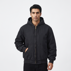 High Quality Vintage Washed Pullover Hooded <b>Jacket</b> Mens <b>Thick</b> <b>Fleece</b> Hoodie Luxury Retro Streetwear 100% Cotton Winter - Product Image 1