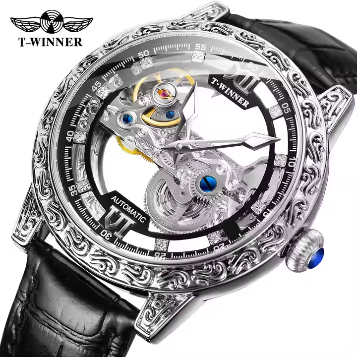 Transparent Watch Mechanical Wrist Watches For Sale Winner