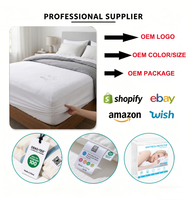 Protège-matelas entièrement imperméable et respirant, drap-housse à poches profondes, hypoallergénique, surmatelas, couvre-lit