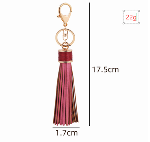 Pendentifs et breloques en similicuir à pompons pour <span class=keywords><strong>porte</strong></span>-clés, sacs, bijoux fantaisie, <span class=keywords><strong>porte</strong></span>-clés à pompon, breloque de sac à main, <span class=keywords><strong>porte</strong></span>-clés à suspendre - Product Image 3