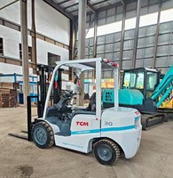 Chariot élévateur diesel TCM d'occasion de 3 tonnes à prix abordable avec déplaceur latéral – Chariot élévateur japonais de haute qualité, prix direct usine