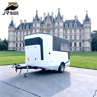 Mini caravane personnalisée légère, caravane de voyage compacte, petite caravane remorquable pour le camping