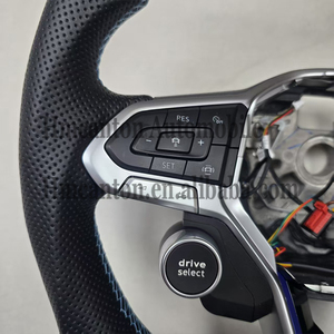 <b>Explosive</b> Models Forged Carbon Fiber Perforated Leather Steering Wheel for Volkswagen Golf 7.5 gti Car Steering Wheel - Product Image 2