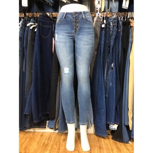 Donna commercio estero 4XL US24 US26 <span class=keywords><strong>Jeans</strong></span> Skinny elasticizzati da donna pantaloni a vita alta in Denim pantaloni donna <span class=keywords><strong>taglie</strong></span> <span class=keywords><strong>forti</strong></span> - Product Image 1