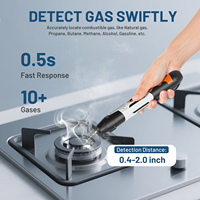 Detector de Fugas de Gas Natural Tipo Pluma LifeBasis, Detector de CH4/LPG para Inspección de Tuberías de Gas Urbano y Verificaciones de Seguridad de Gas Residencial