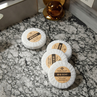Savon d'hôtel écologique rond 30g, savon biodégradable jetable pour hôtels et spas de luxe