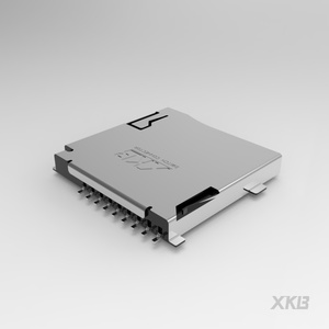 ขั้วต่อการ์ด Micro SD TF รุ่น XKTF-N02-N แบบ Push Push SMD 2 มม. มาตรฐาน ROHS สำหรับอุปกรณ์อิเล็กทรอนิกส์บนแผงวงจรพิมพ์ (PCB) ยี่ห้อ XKB Connection - Product Image 2