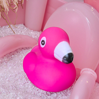 Mini figurines de flamants roses en plastique, jouets de bain miniatures pour bébés et tout-petits