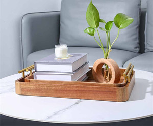 بيع بالجملة منظم فواكه خشب ريفي مزخرف بالفواكه مع غير قابل للصدأ للمطبخ - Product Image 4