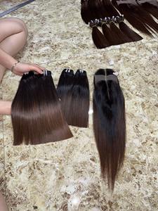 Cheveux humains vietnamiens en gros, 100% naturels, vierges, tissés, doux, lisses, de qualité durable - Product Image 3