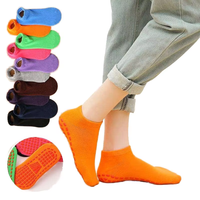 Chaussettes antidérapantes de haute qualité pour hommes, femmes et enfants – Lot en gros de chaussettes courtes antidérapantes amusantes pour l'été, le trampoline et le yoga