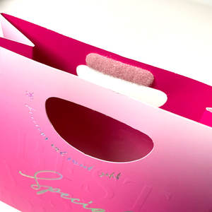 מותאם אישית ורוד מובלט לוגו לוגו שקיות נייר קטנות למתנות חתונה טובה אריזה ממתקים - Product Image 5