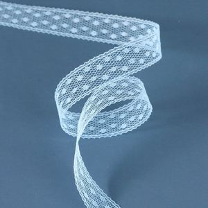 Ruban en dentelle festonnée à pois de 1,7 cm de haute qualité, en polyester, pour Noël, 50 yards/rouleau, pour emballer des boîtes cadeaux et des bijoux - Product Image 6