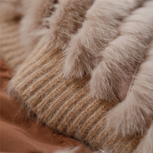 <span class=keywords><strong>Cappotto</strong></span> di Pelliccia Trendy da Donna per l'Inverno, Stile <span class=keywords><strong>Corto</strong></span> di Lusso, Elegante Pelliccia di Volpe Vera <span class=keywords><strong>Beige</strong></span> per Donna - Product Image 5