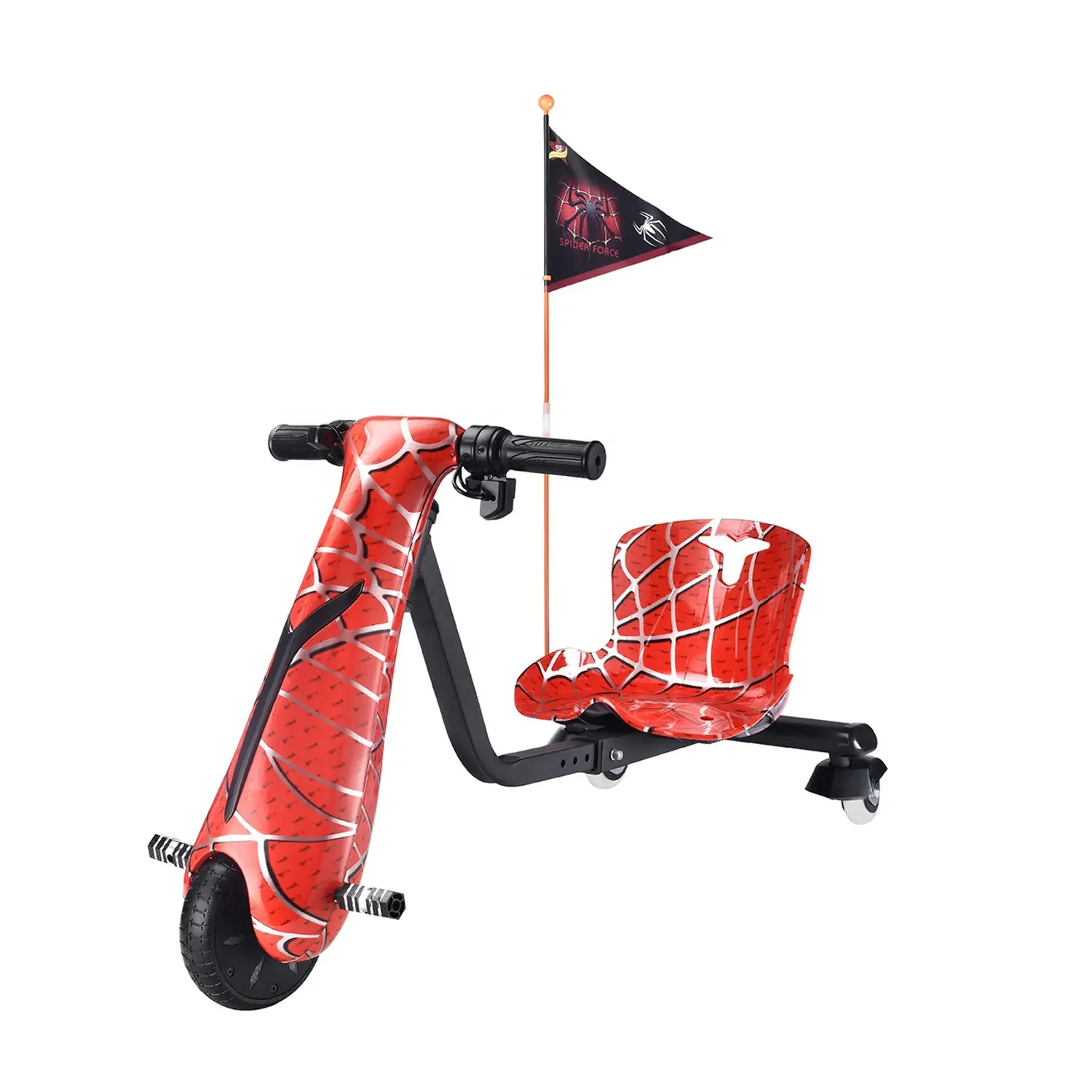 6.5 Inch Three Wheels Electric Drift Scooter Trike com moldura ajustável Bluetooth Speaker para crianças e adultos Unisex 150W ABS
