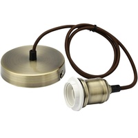 E27 Rétro Edison Lampe Suspendue Base PVC Rétro Café Bar Cordon Suspendu Support de Lampe avec Style de Vis Élégant pour Décorations