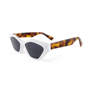 Gafas de Sol Polarizadas de Alta Calidad, Tendencia de Moda 2025, Diseño Ojo de Gato, Montura Completa, Lentes TAC Naranja Ovaladas, Logotipo Personalizado, Acetato - Product Image 1