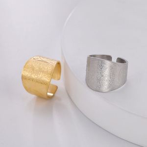 Bague Magique Énochienne Myshape, Amulette de Protection <span class=keywords><strong>Kabbale</strong></span> de Salomon, Hexagramme en Acier Inoxydable, Triangle, Bijoux Religieux - Product Image 4