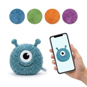 Peluche Personalizado de Monstruo de un Solo Ojo, Cuerpo Peludo y Redondo, Dos Antenas Pequeñas, Sonrisa Adorable, Juguete de Mascota Alienígena Personalizado - Product Image 1