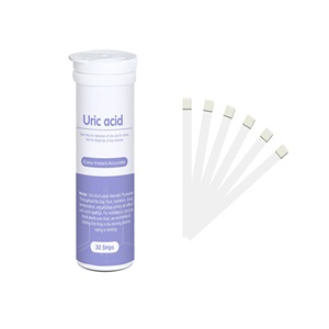 Bandelettes de test urinaire pour l'acide urique pour la surveillance de la goutte, <span class=keywords><strong>kit</strong></span> de test urinaire rapide, 30 bandelettes, OEM disponible - Product Image 2