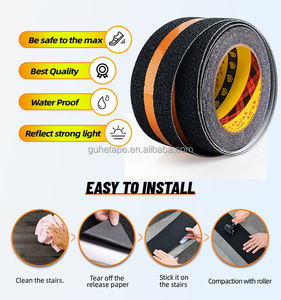 防滑胶带，深色条纹2英寸X 16.5ft英尺抓地力胶带防水防滑条，用于室外高牵引力楼梯踏板 - Product Image 5