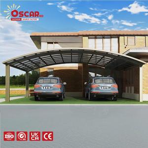 Cochera de Aluminio, Estructura Metálica Resistente a la Intemperie, Ideal para Hogar, Oficina, <span class=keywords><strong>Garaje</strong></span> Público en Estados Unidos - Product Image 1