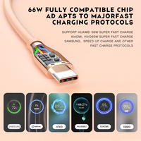 Kabel Data USB Type-C Silikon Pengisian Cepat ZOWIE ACU-166 1M 2M 5A/6A Grosir
