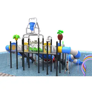Peralatan bermain air semprotan air desain baru peralatan perosotan taman air anak permainan air
